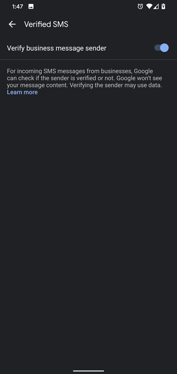 اپلیکیشن Messages گوگل به قابلیت Verified SMS مجهز می‌شود 