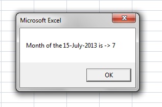 تاریخ و زمان - Month, MonthName, Year در اکسل