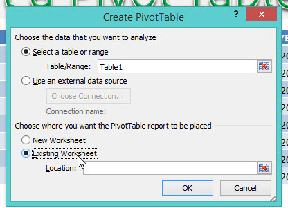 ساخت پیوت تیبل (Pivot Table) در اکسل