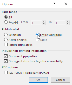 نحوه تبدیل فایل اکسل به فایل PDF
