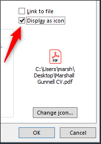 درج فایل PDF در اکسل
