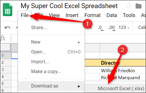 نحوه وارد کردن یک فایل اکسل به Google Sheets